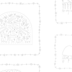 Slow & Steady - Stitchery Panel