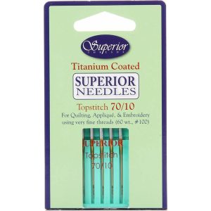 Superior Titanium Topstitch Needles - 70/10